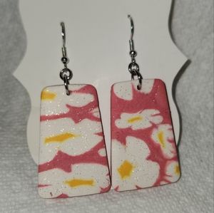 Polymer Clay Floral Earrings